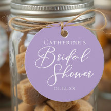 Lilac Purple Bridal Shower Personalized Party