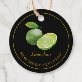 Etiquetas Para Recuerdos Lime Jam Hang Tag l Black