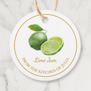 Etiquetas Para Recuerdos Lime Jam Hang Tag l White