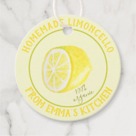 Etiquetas Para Recuerdos Limoncello casero - 100% orgánico