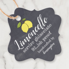 Etiquetas Para Recuerdos Limoncello Chalkboard Look Small