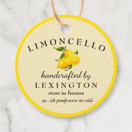 Etiquetas Para Recuerdos Limoncello Moderno Para Una Botella