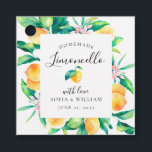 Etiquetas Para Recuerdos Limoncello Watercolor Lemons Favorito Tag<br><div class="desc">Etiquetas de limoncello caseras con fondo de color limonero y plantillas de texto fáciles de personalizar.</div>