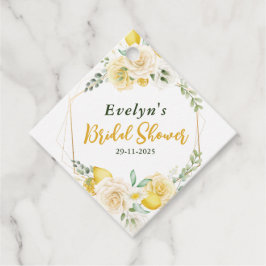 Etiquetas Para Recuerdos limones Eucalipto Rosa Agradecimiento por Desayuno