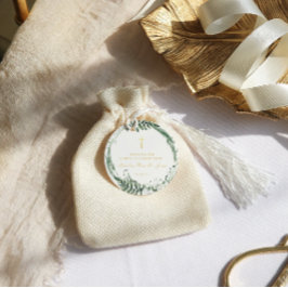 Etiquetas Para Recuerdos Lirio de los Valles | Bautizo Floral Dorado