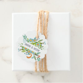 Etiquetas Para Recuerdos Lirio floral moderno Boho del Boda del Valle