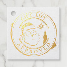 Lista de regalos de Navidades sellados de Santa -