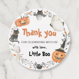 Etiquetas Para Recuerdos Little Boo Halloween Baby Shower Favor Tag