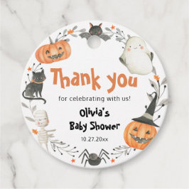 Etiquetas Para Recuerdos Little Boo Halloween Baby Shower Favor Tag