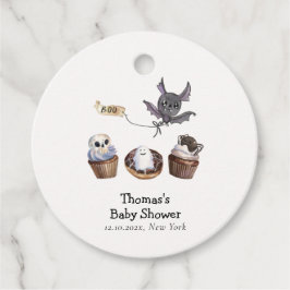 Etiquetas Para Recuerdos Little Boo Halloween cupcake Baby Shower