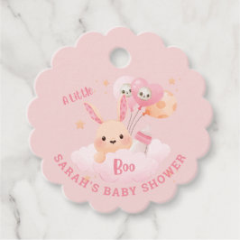 Etiquetas Para Recuerdos Little Boo Pink Halloween Baby Shower