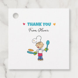 Etiquetas Para Recuerdos Little Chef Thank You Tags for Kids’ Parties