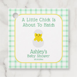 Etiquetas Para Recuerdos Little Chick To Hatch Gender Neutral Baby Shower