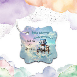 Etiquetas Para Recuerdos Little Gentleman Baby Shower |