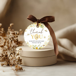 Etiquetas Para Recuerdos Little Honey Bee Floral Favor Tags
