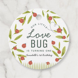 Etiquetas Para Recuerdos Little Love Bug Ladybug Leaf Cumpleaños Gracias