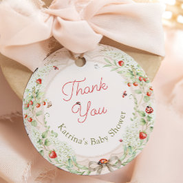 Etiquetas Para Recuerdos Little Love Bug Wildflower Baby Shower Thank You
