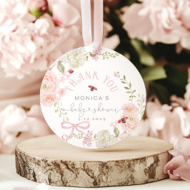 Etiquetas Para Recuerdos Little Love Bug Wildflower Baby Shower Thank you