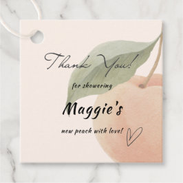 Etiquetas Para Recuerdos Little Peach Baby Shower Favor Thank You Tag