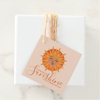 Etiquetas Para Recuerdos Little Ray of Sunshine Watercolor Baby Shower