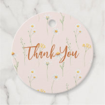 Little Wildflower Gracias Por Favorecer Las Etique