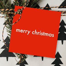 Etiquetas Para Recuerdos Llanto de navidad | Moderno nombre rojo brillante