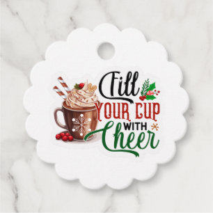 Etiquetas Para Recuerdos Llena nuestra taza con Cheer