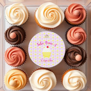 Etiquetas Para Recuerdos Lleva a Casa una Tarta de Cumpleaños
