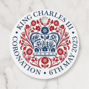 Etiquetas Para Recuerdos Logo de la coronación del Rey Carlos III