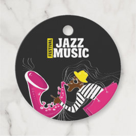 Etiquetas Para Recuerdos Logo del Festival de Música Jazz