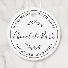 Etiquetas Para Recuerdos Logotipo Botánico Elegante Regalo de Repostería Ca