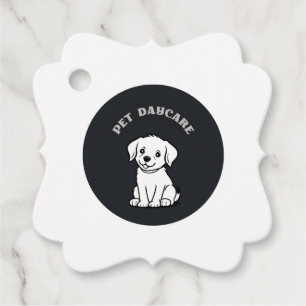 Etiquetas Para Recuerdos logotipo de guardería de mascota