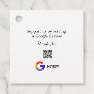 Etiquetas Para Recuerdos logotipo de reseña comercial de Google Scan QR rev