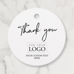 Etiquetas Para Recuerdos Logotipo empresarial personalizado de agradecimien