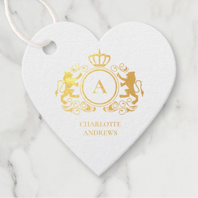 Etiquetas Para Recuerdos logotipo específico del cliente Monograma Wappen (Anverso)