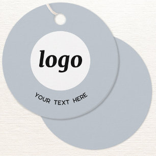 Etiquetas Para Recuerdos Logotipo simple Texto de negocios Polvo Azul Etiqu