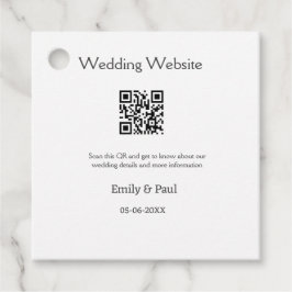 Etiquetas Para Recuerdos Los detalles del sitio web del boda scan QR añaden