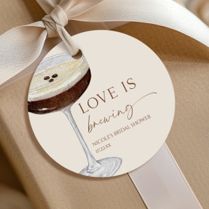 Etiquetas Para Recuerdos Love Is Brewing Expresso Martini Despedida de Solt