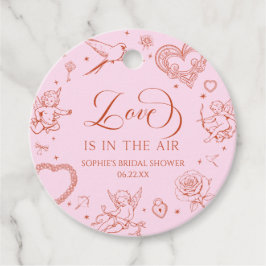 Etiquetas Para Recuerdos Love Is In The Air Valentine's Day Bridal Shower