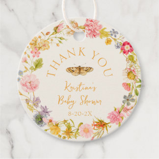 Etiquetas Para Recuerdos Lovebug Vintage Wildflower Baby Shower