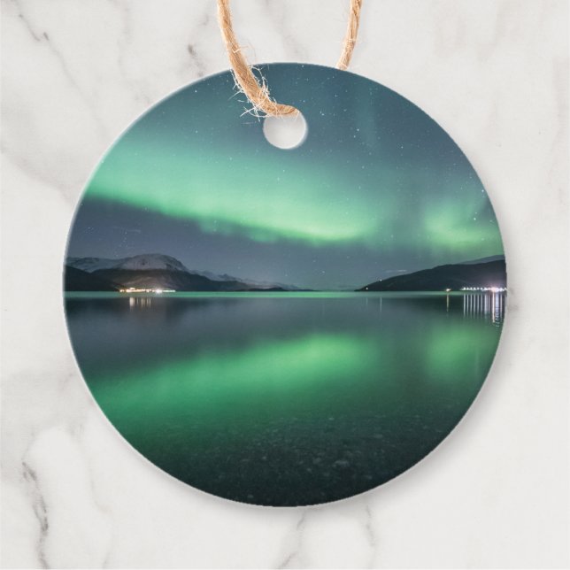 Etiquetas Para Recuerdos Luces boreales (Anverso)