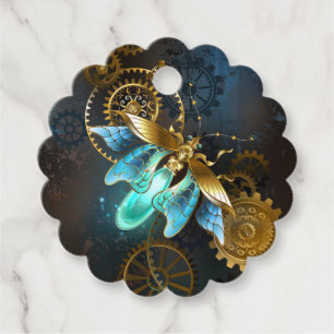 Etiquetas Para Recuerdos Luciérnaga de Steampunk