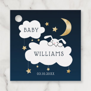 Etiquetas Para Recuerdos Lullaby Theme Navy Gold Baby Shower