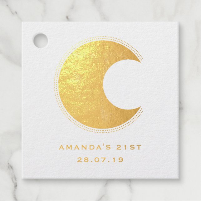 Etiquetas Para Recuerdos Luna mística (Anverso)