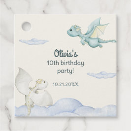 Etiquetas Para Recuerdos Magical Castle Cute Dragons Niños Cumpleaños