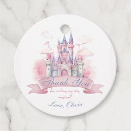 Etiquetas Para Recuerdos Magical Princess Castle Birthday Favor Tags
