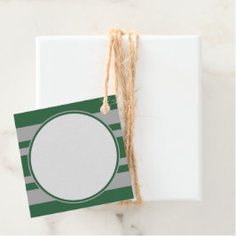 Etiquetas Para Recuerdos Mago Diamante verde y gris en blanco