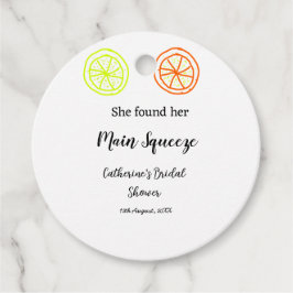 Etiquetas Para Recuerdos Main Squeeze limón cítrico ducha de novia agregar 