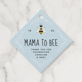 Etiquetas Para Recuerdos Mamá azul rusa se va a Baby Shower