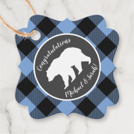 Etiquetas Para Recuerdos Mama Bear Baby Shower Woodland Lodge Boy Blue